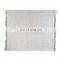 This soft and cozy light grey throw Makes a great addition to a layered bed or sofa 100% acrylic, feels like soft cotton. (50"