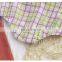 2020 new arrival plaid pattern cotton summer short sleeve baby girl romper