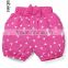 Whosale baby clothes clothing dark pink print fabric girls shorts                        
                                                                                Supplier's Choice