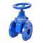 Bundor non risng stem gate valve double bonnet 2 inch 4 inch water flanged gate valve