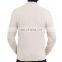 Knitted White Cashmere Wool Custom Cardigan Sweater For Men