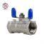 Tyco Valve Factory BSP NPT Thread Stainless Steel SS304 Mini Ball Valve