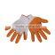 10.5" nylon work glove half nitrile coating LG056