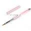 Professional Custom Logo Pink 100% konlinsky Sable Nail Art Acrylic 3D Painting Pen Drawing Brush