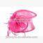 2015 Fashion Wedding Party Sinamay Hat With Feather Church Sinamay Hat