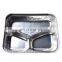 3 Compartment Disposable Aluminium Trays, Reusable Deep Kitchen Containers for Baking