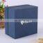 Paper Cardboard Suitcase Pendant Necklace Ring Jewelry Box In Blue Color