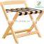 Solid Wood Hotel Luggage Rack Home Folding Luggage Storage Rack