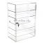 acrylic removable shelf adjustable case cabinet with lock tier