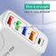 48W 5 port US / UK / EU multifunction universal travel phone adapter cellphone charger