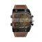 Oulm  9315 hombre watch Men Quartz Wrist Watch Leather Strap Cool Watch For Men