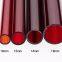 Opaque High-temperature Quartz Tubes Red quartz tube Quartz Glass Tube for IR Heater