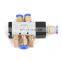 SNS  hot sale 4A series hot sale brass fitting pneumatic connectors solenoid valve exhaust valve