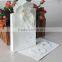 Elegant White Paper Flower Theme with Handbag Blank Wedding Invitation Cards