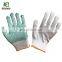4SAFETY Purple PVC Dotted White  Cotton Glove Luva