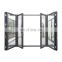 Modern aluminum front for homes frame with glass accordion sliding patio bifold doors