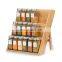 Bamboo 3 Tier Spice Drawer Organizer Spice Rack Organizer Cabinet Insert For Pantry Countertop