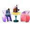 New Glowing Furniture LED Furniture for Outdoor Event Party LED Coffee Table and Chair for Event Led Bar Table