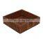 Natural Square Brown Rattan Napkin Tissue Holder Cheap Wholesale Tableware wicker napkin basket wovenmade in Vietnam