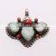 ANTIQUE TURQUOISE & CORAL Pendant 925 Sterling Silver Pendant, Silver Jewelry Manufacturer, Fine Silver Jewelry,