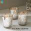 Glow Glass Candle Holder/ Bronze and Gold Votive Holders/ glass star candle holders