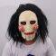 Halloween Saw Latex Mask Creepy Movie Theme Billy Jigsaw Puppet Cosplay Headwear Masks