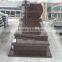 Popular American Style India Red Granite Tombstone