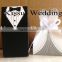 Black tux and White Gown Wedding cake box