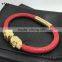 2016 Factory Real Stingray Leather Bracelet 18k Gold Stainless Steel Skull Bracelet Men Bracelet