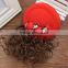Newest style performance Topper hat hair clip with wig