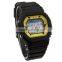 FT1185_YW yellow Color Dial LCD display Plastic custom digital watch