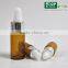 Amber color cosmetic clear 10ml 5ml 3ml glass dropper bottle