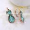 Summer style tear drop gold plated latest cute girls earrings