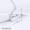 Fashion jewelry wholesale silver gold chain necklace gift letter pendant necklace