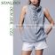 New Burnout Fashion Lace-Up Pullover Charming Sleeveless Hoody & Hoodie HSs7485