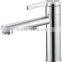 Elegant white chrome brass washing basin faucet