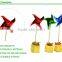 mini wood windmill party food decoration picks