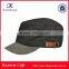 wholesale fashion army cap custom corduroy applique logo military hat