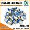 6.3V pinball ba9s 44 LED bulb 1SMD with clear lens