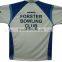 Custom made polo shirt with own logos color blue and white
