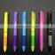 Hot selling candy color 3 color ink ball pen for students