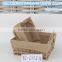 cute unique factory price gift food cotton hamper with cotton lining