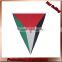 Lvming Cheap satin triangular flag,50*50*70cm fans bandana for advertising