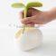 Creative Sprouting Bean Shape Desktop Stationery Holder