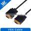 Gold Plated HD 15 M/M 3+4 VGA Monitor Cable With Ferrites 6 Feet, 100% Bare Copper