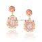 2016 fashion rhinestone earring gold filled jewelry environmental earrings for women