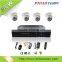 high quality dvr kit Home security kits 720p 1mp 4 cameras 4ch dvr surveillance h264 with P2P CMS