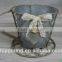 Cup and saucer Decorative metal flower pot