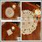 gold PVC Lace doilies