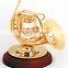 1/6 size gold plated music instrument shaped music art of electric guitar